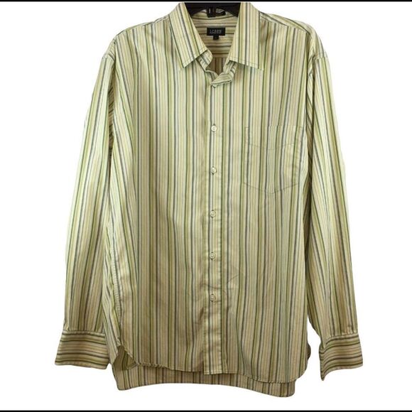 J Crew Factory Store Mens Shirt  Large‎ Striped - Picture 1 of 6